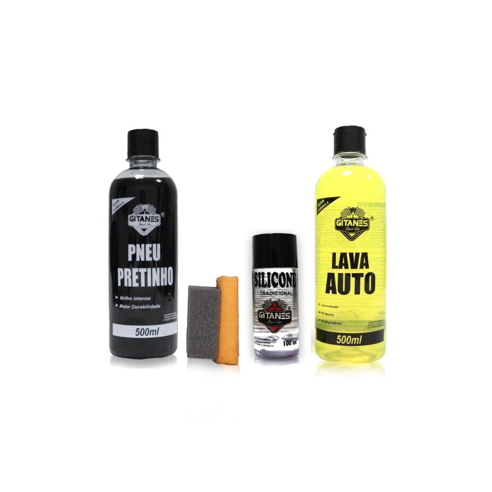 Kit Automotivo Limpeza Gitanes - Com 6 Peças - 0024