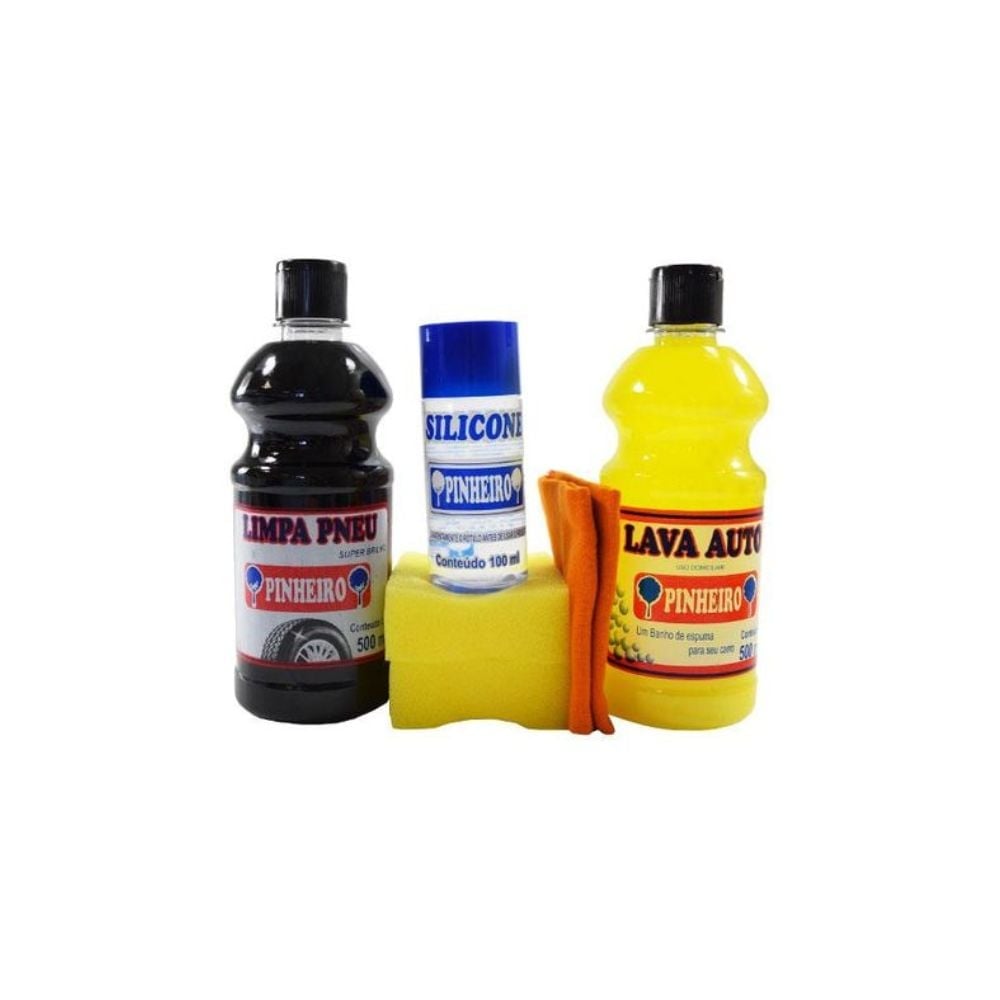 Kit de Limpeza Automotivo Pinheiro com 6 Peças | 28
