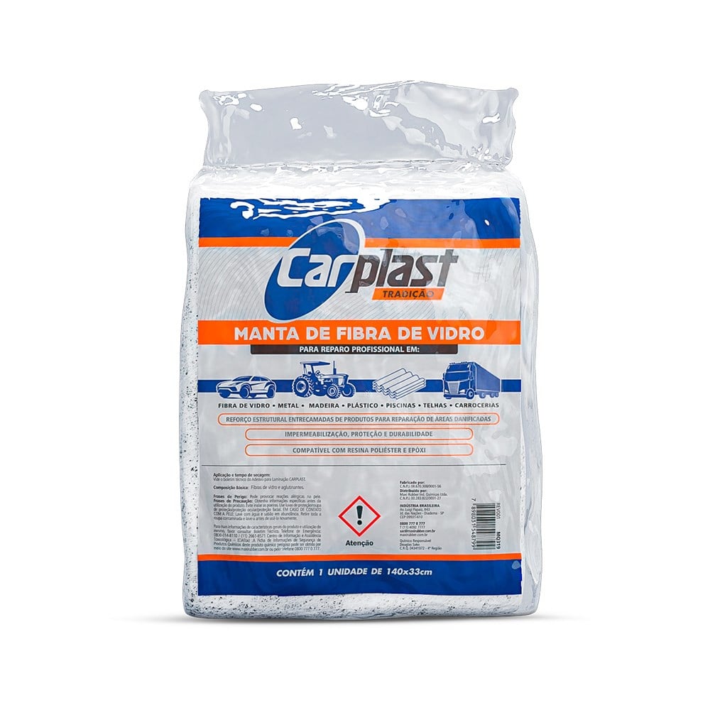 Manta de Fibra de Vidro 215GR Carplast 1.40 X 0.33M | CA253