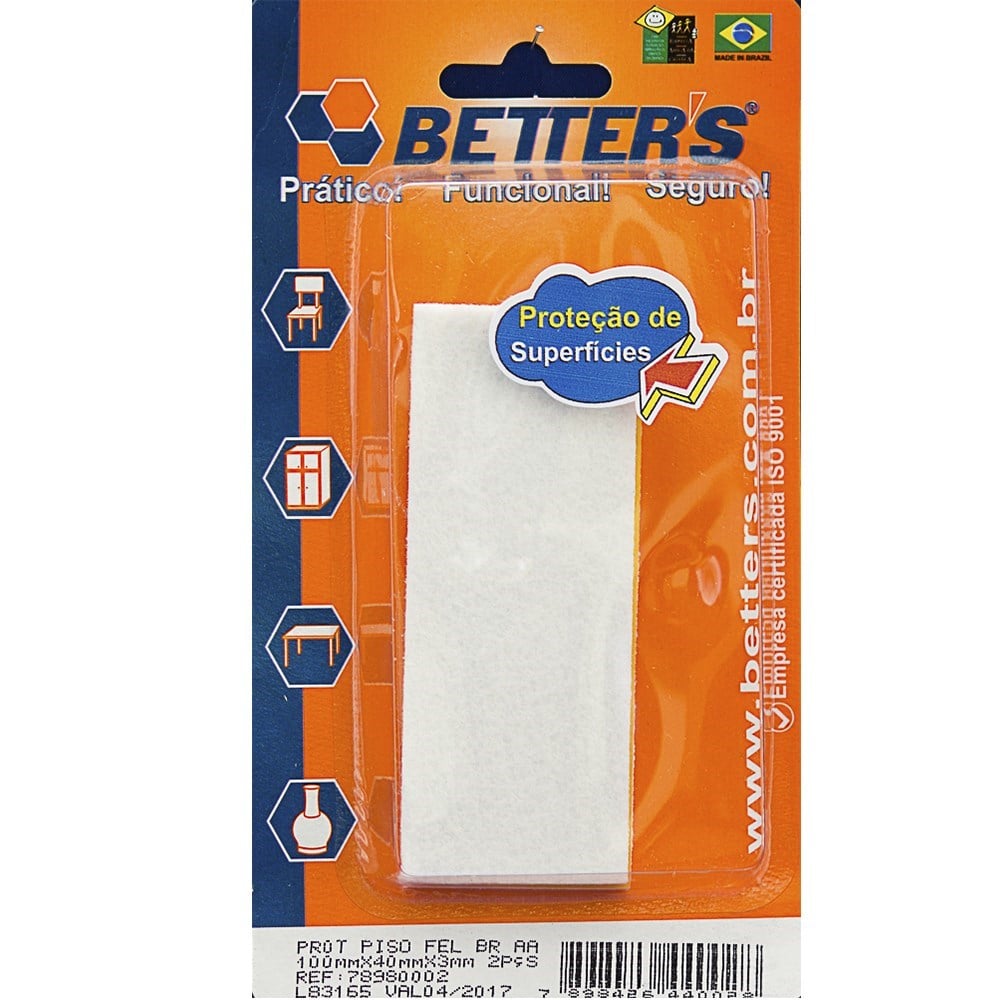 Feltro AA Better "La" Reto 100x40x3 2 Peças BRIBTS000005