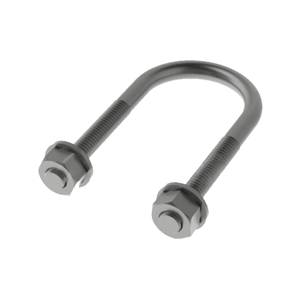 Abraçadeira Tipo U Vergalhão Perfilaço (R) 4x1/2 10 Peças A4122
