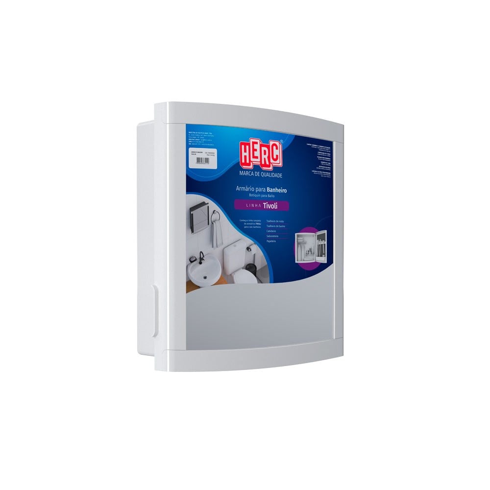 Armário Plástico Herc Tivoli Externo/Embutir 33.8X32.2 Branco 1000000353
