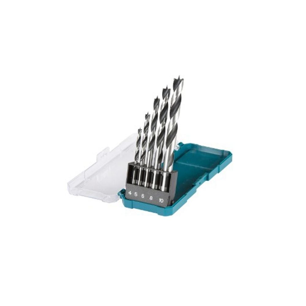 Broca 3 Pontas para Madeira Makita 04A10MM com 5 Peças D-72861
