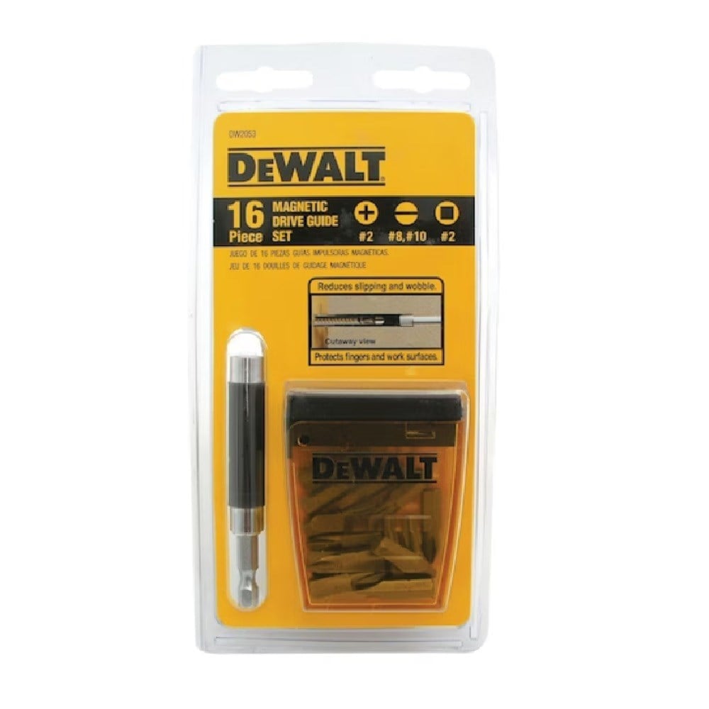 Ponteira Dewalt Fenda com Guia Magnética com 16 Peças DW2053
