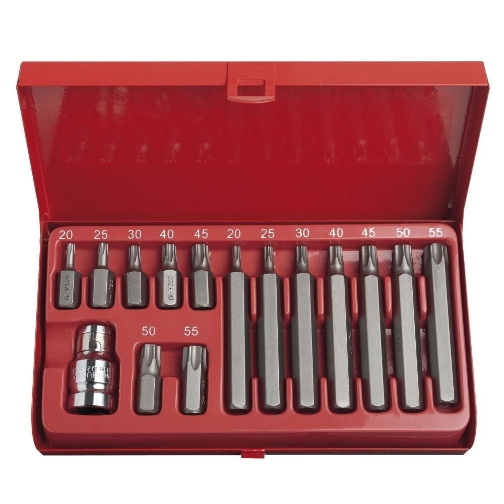 Ponteira Torx Eda Longo/Curto Kit 16 Peças 8SQ