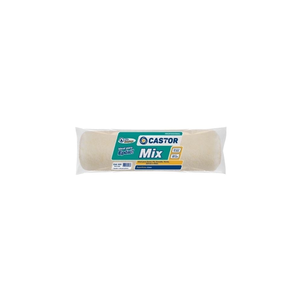 Rolo Lã Castor Mix para Epóxi 23cm sem Cabo 533