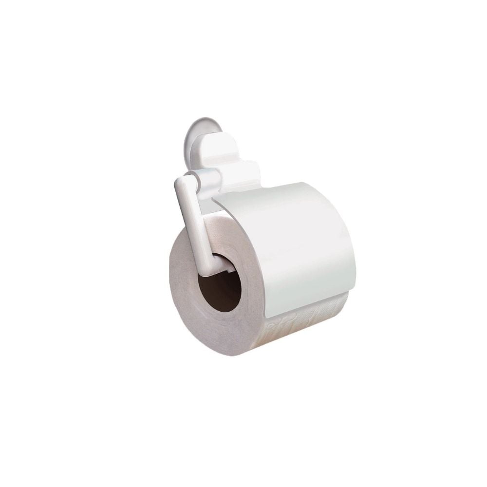 Porta Papel Higiênico com Tampa Branca Daivak com Ventosa | 641 - imagem 1