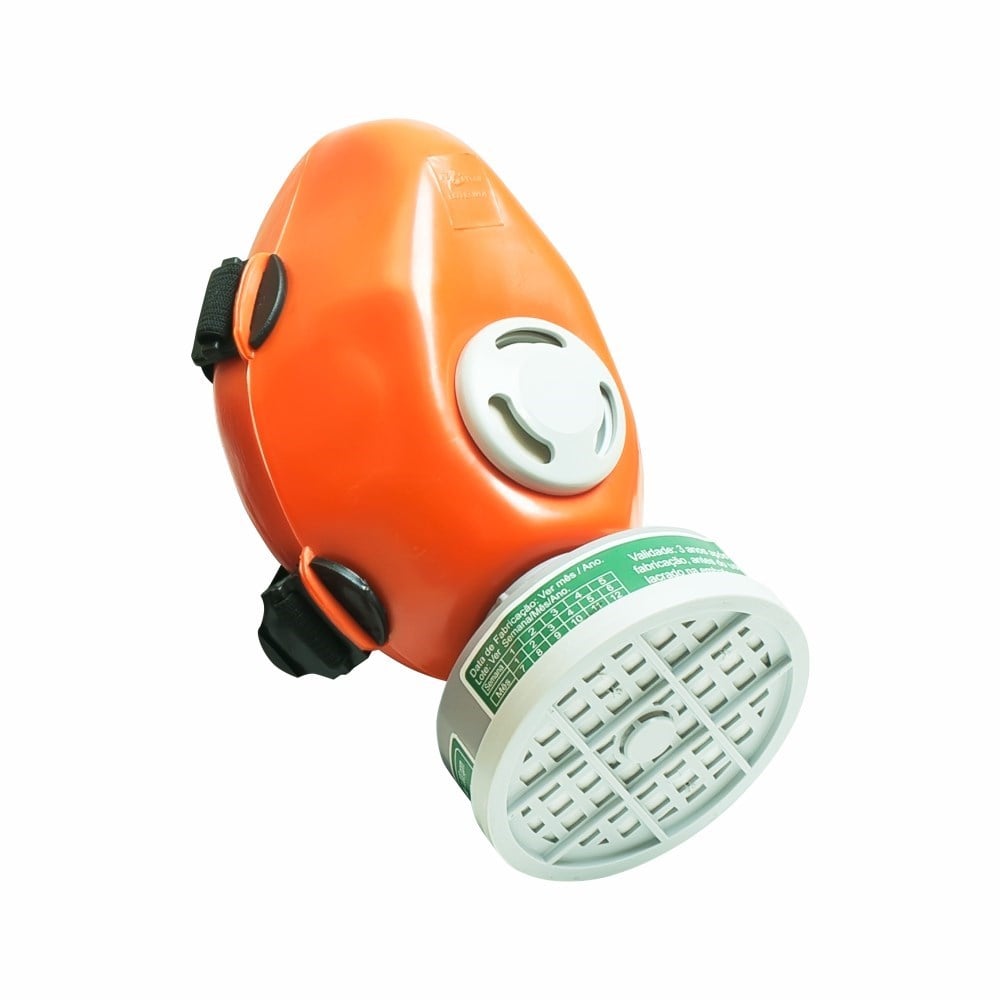 Respirador Plastcor com Filtro Vapor Orgânico Rosca 70031100