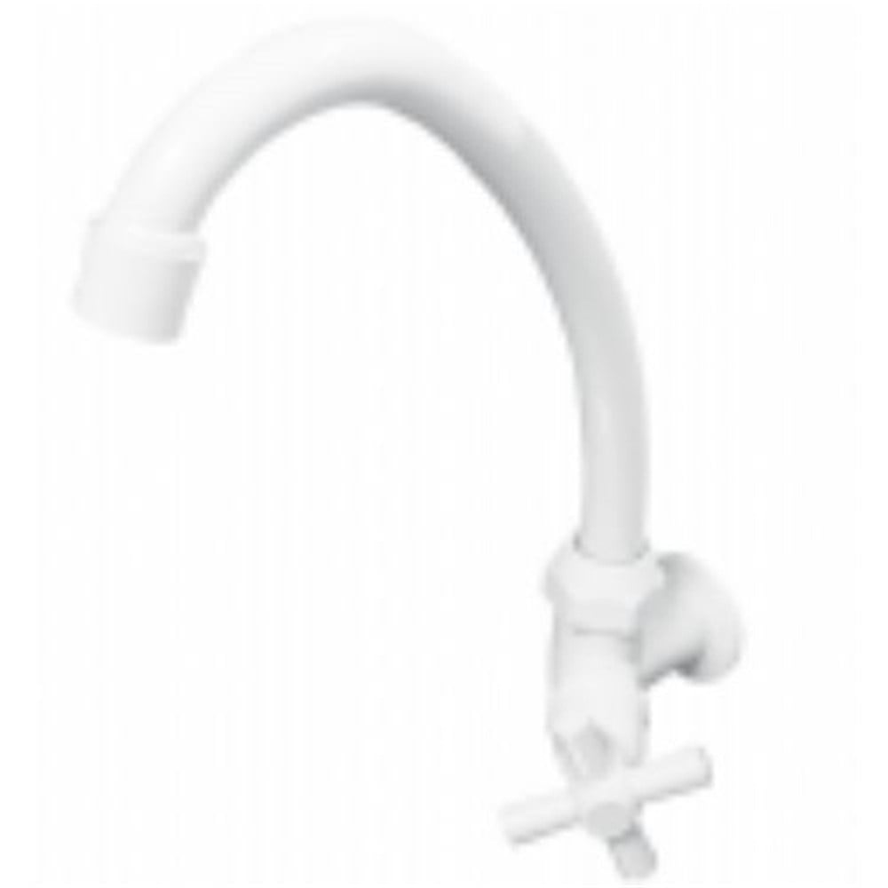Torneira ABS Bica Móvel Parede Injet Plast 1167 1/4V C31 Branca 7884